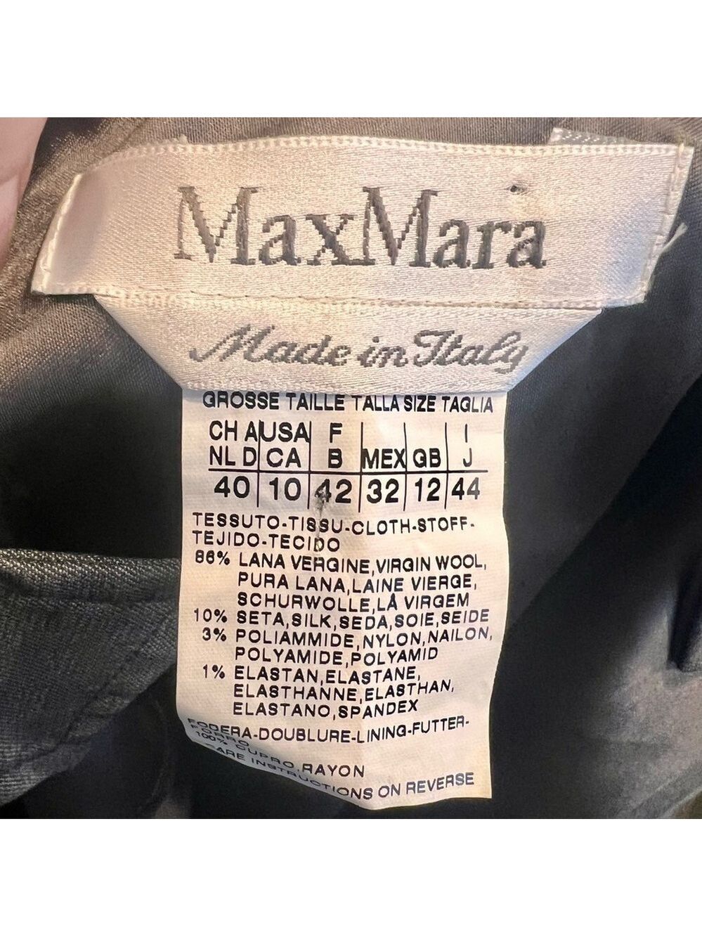 Max MARA gray bubble hem dress. Made in Italy. Size 10 - Picture 7 of 13